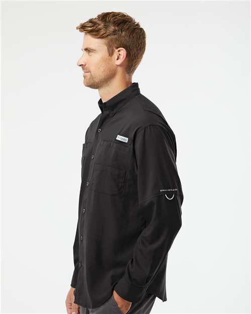 Columbia 212467 Men's PFG Tamiami™ II Shirt - Black - OnModelSide