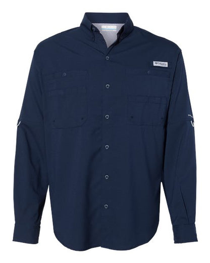 Columbia 212467 Men's PFG Tamiami™ II Shirt - Collegiate Navy - Front