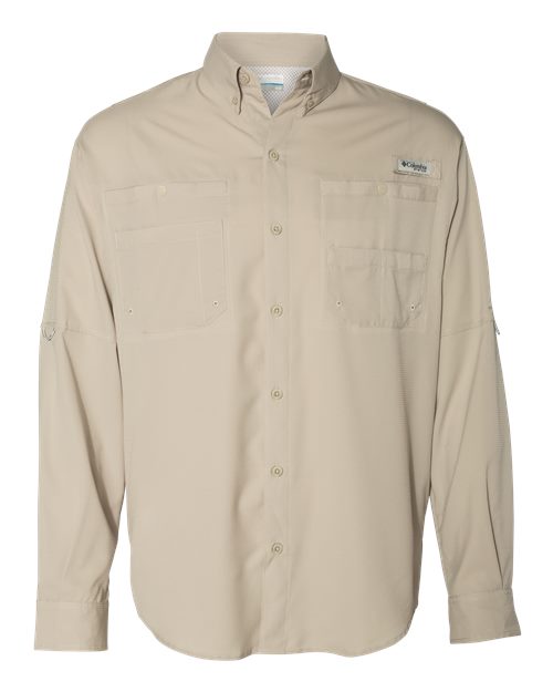 Columbia 212467 Men's PFG Tamiami™ II Shirt - Fossil - Front