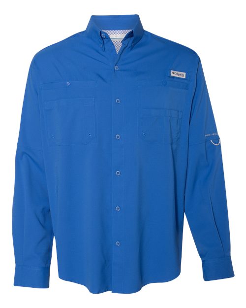 Columbia 212467 Men's PFG Tamiami™ II Shirt - Vivid Blue - Front