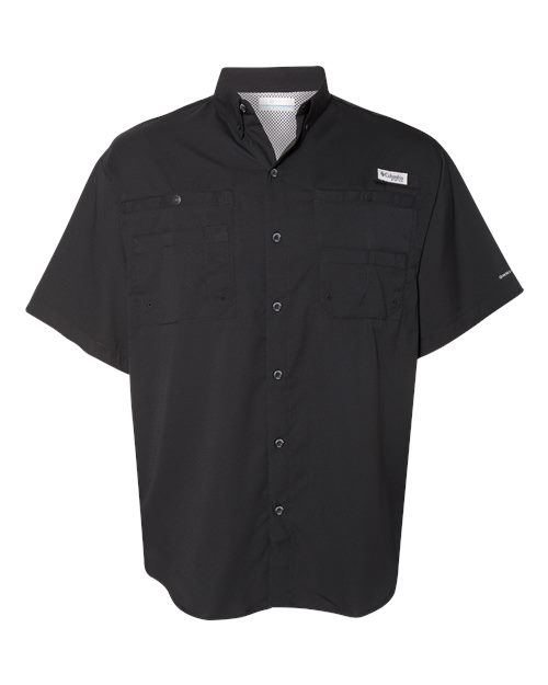 Columbia 212468 Men's PFG Tamiami™ II Short Sleeve Shirt - Black - Front