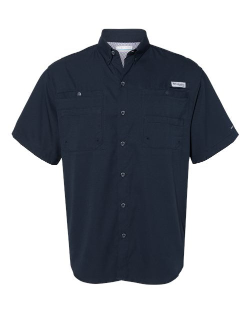 Columbia 212468 Men's PFG Tamiami™ II Short Sleeve Shirt - Collegiate Navy - Front