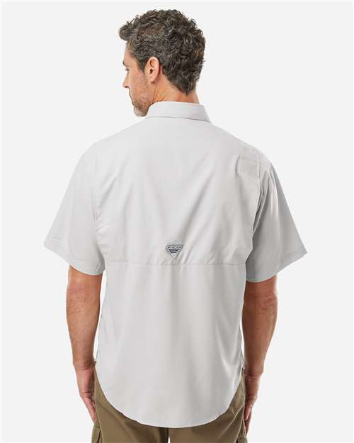 Columbia 212468 Men's PFG Tamiami™ II Short Sleeve Shirt - Cool Grey - OnModelBack