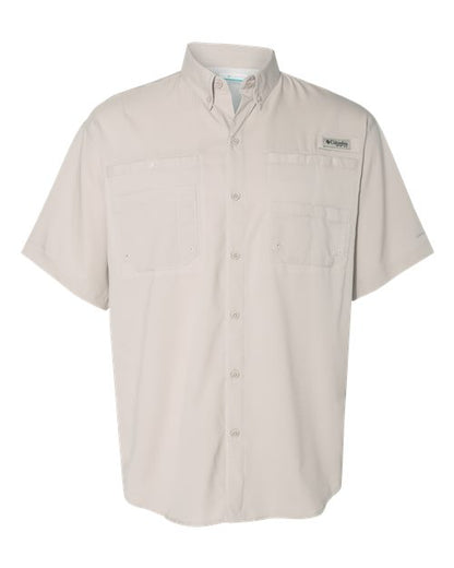 Columbia 212468 Men's PFG Tamiami™ II Short Sleeve Shirt - Fossil - Front