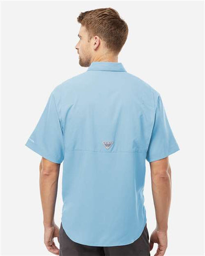 Columbia 212468 Men's PFG Tamiami™ II Short Sleeve Shirt - Sail - OnModelBack