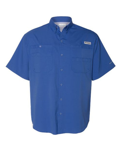 Columbia 212468 Men's PFG Tamiami™ II Short Sleeve Shirt - Vivid Blue - Front