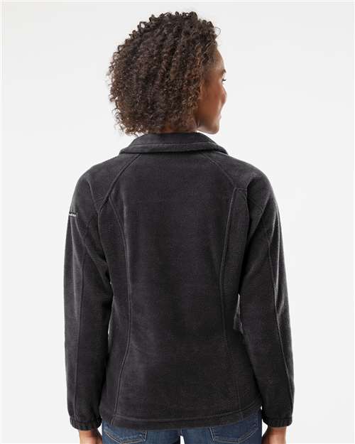Columbia 212470 Women’s Benton Springs™ Fleece Full-Zip Jacket - Black - OnModelBack