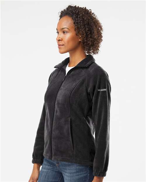 Columbia 212470 Women’s Benton Springs™ Fleece Full-Zip Jacket - Black - OnModelSide