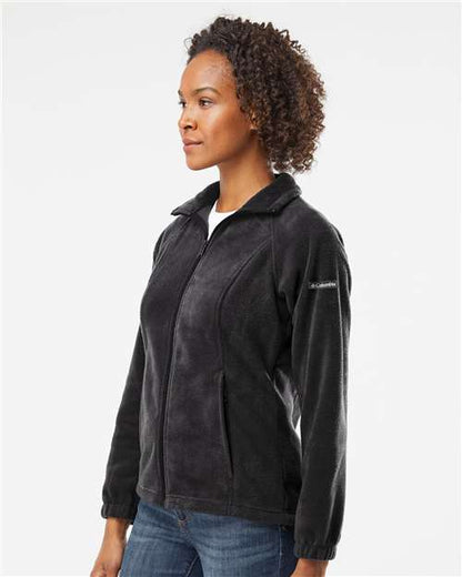 Columbia 212470 Women’s Benton Springs™ Fleece Full-Zip Jacket - Black - OnModelSide