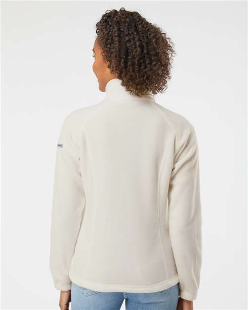 Columbia 212470 Women’s Benton Springs™ Fleece Full-Zip Jacket - Chalk - OnModelBack
