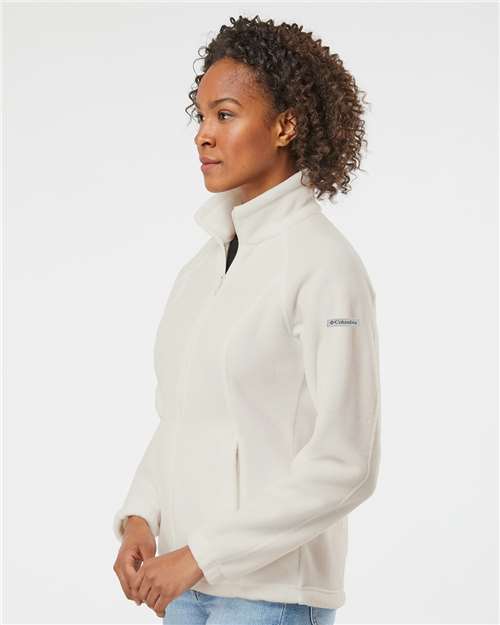 Columbia 212470 Women’s Benton Springs™ Fleece Full-Zip Jacket - Chalk - OnModelSide