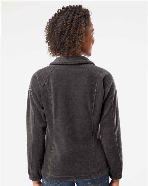 Columbia 212470 Women’s Benton Springs™ Fleece Full-Zip Jacket - Charcoal Heather - OnModelBack
