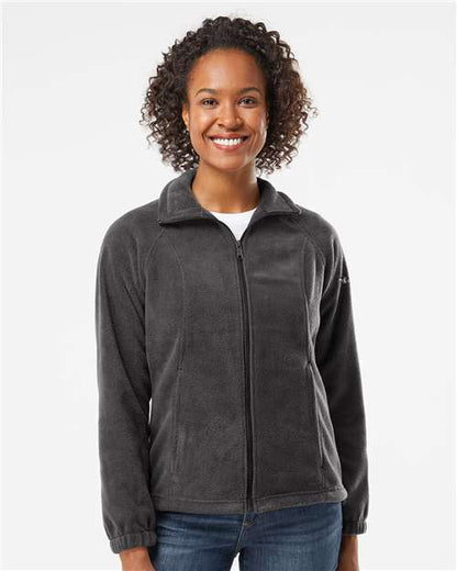 Columbia 212470 Women’s Benton Springs™ Fleece Full-Zip Jacket - Charcoal Heather - OnModelFront