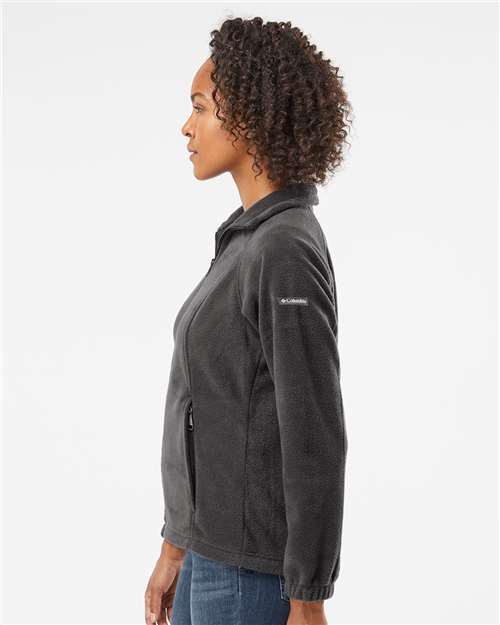 Columbia 212470 Women’s Benton Springs™ Fleece Full-Zip Jacket - Charcoal Heather - OnModelSide