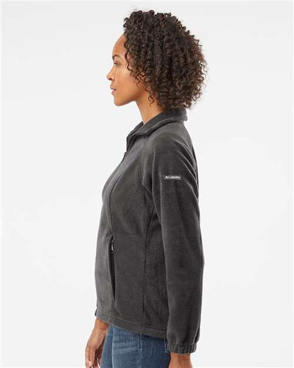 Columbia 212470 Women’s Benton Springs™ Fleece Full-Zip Jacket - Charcoal Heather - OnModelSide
