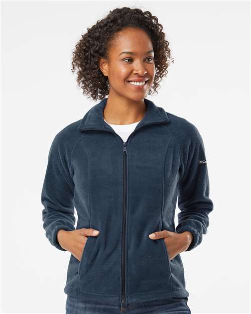 Columbia 212470 Women’s Benton Springs™ Fleece Full-Zip Jacket - Columbia Navy - OnModelFront