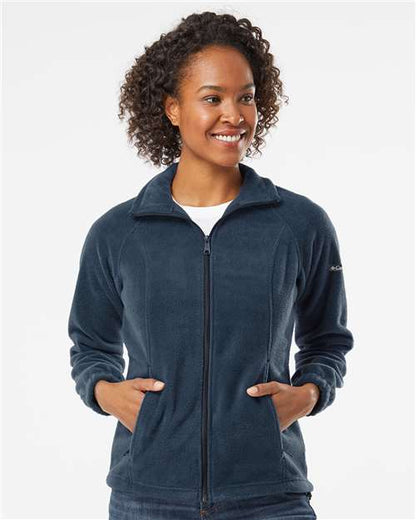 Columbia 212470 Women’s Benton Springs™ Fleece Full-Zip Jacket - Columbia Navy - OnModelFront