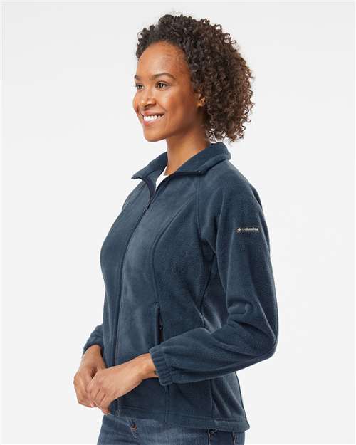 Columbia 212470 Women’s Benton Springs™ Fleece Full-Zip Jacket - Columbia Navy - OnModelSide