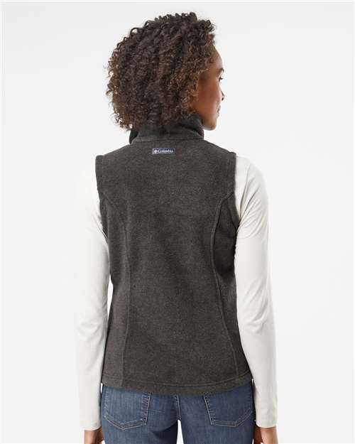 Columbia 212471 Women’s Benton Springs™ Fleece Vest - Charcoal Heather - OnModelBack