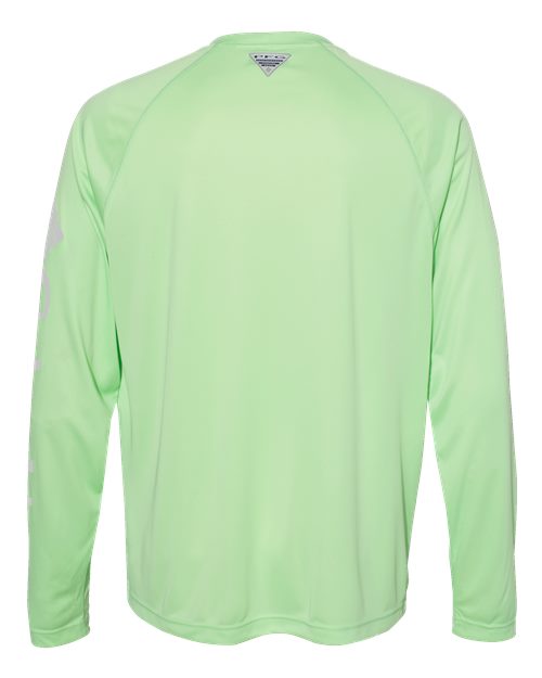 Columbia 212472 Men's PFG Terminal Tackle™ Long Sleeve T-Shirt - Key West/ Cool Grey - Back