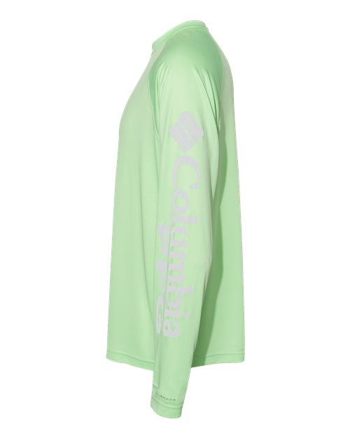Columbia 212472 Men's PFG Terminal Tackle™ Long Sleeve T-Shirt - Key West/ Cool Grey - DirectSide