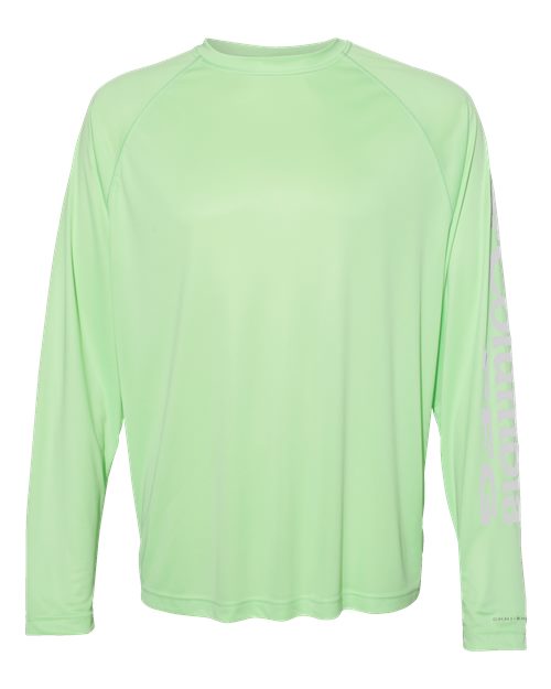 Columbia 212472 Men's PFG Terminal Tackle™ Long Sleeve T-Shirt - Key West/ Cool Grey - Front
