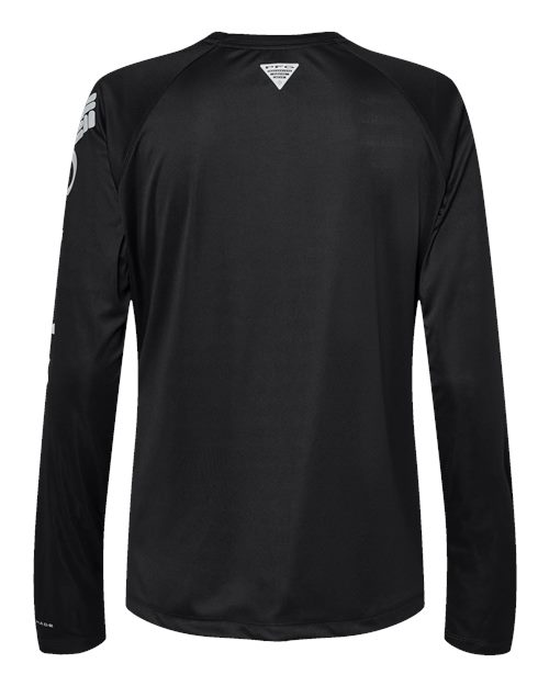 Columbia 212485 Women's PFG Tidal Tee™ II Long Sleeve - Black/ Cirrus Grey - Back