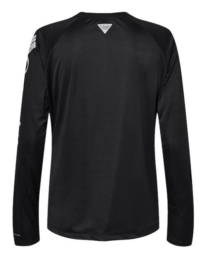 Columbia 212485 Women's PFG Tidal Tee™ II Long Sleeve - Black/ Cirrus Grey - Back