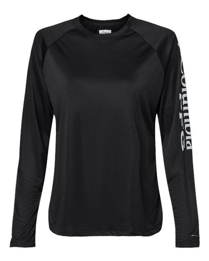 Columbia 212485 Women's PFG Tidal Tee™ II Long Sleeve - Black/ Cirrus Grey - Front
