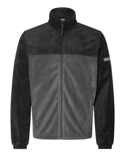 Columbia 212478 Men's Steens Mountain™ Full Zip 2.0 Jacket - Black/ Grill - Front