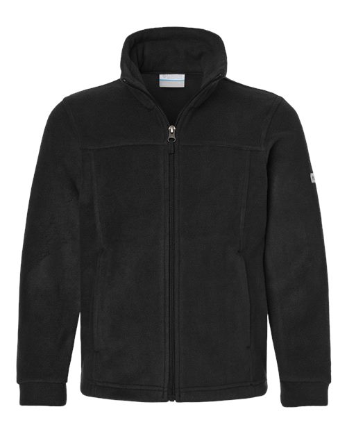 Columbia 212479 Youth Steens Mountain™ II Fleece Full-Zip Jacket - Black - Front