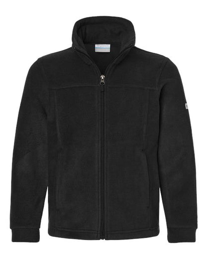 Columbia 212479 Youth Steens Mountain™ II Fleece Full-Zip Jacket - Black - Front