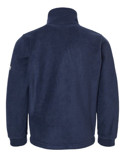 Columbia 212479 Youth Steens Mountain™ II Fleece Full-Zip Jacket - Collegiate Navy - Back