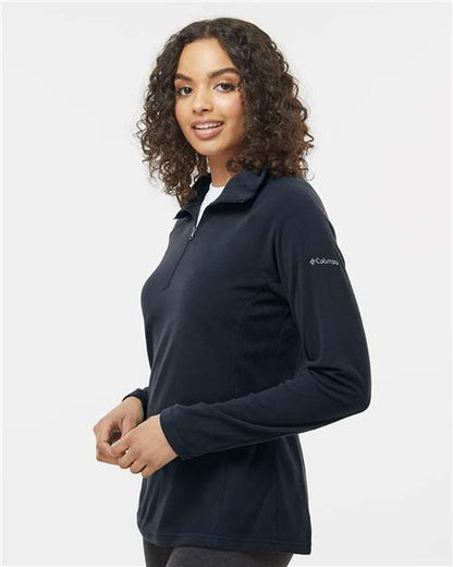 Columbia 212495 Women's Glacial™ IV Fleece Half-Zip Pullover - Black - OnModelSide