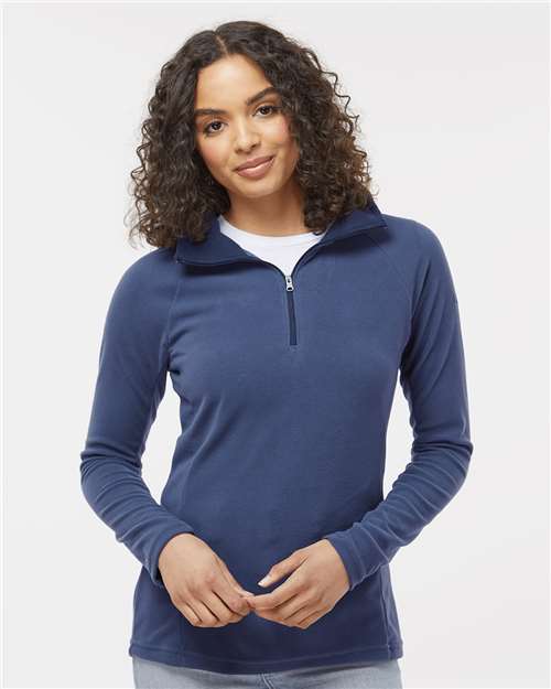 Columbia 212495 Women's Glacial™ IV Fleece Half-Zip Pullover - Nocturnal - OnModelFront