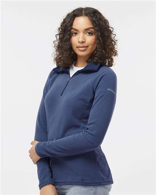 Columbia 212495 Women's Glacial™ IV Fleece Half-Zip Pullover - Nocturnal - OnModelSide