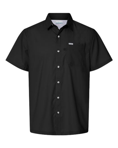 Columbia 212484 Men's PFG Slack Tide™ Camp Shirt - Black - Front