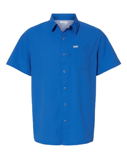 Columbia 212484 Men's PFG Slack Tide™ Camp Shirt - Vivid Blue - Front