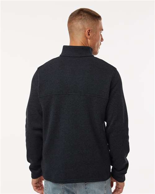 Columbia 209573 Men's Alto Pass™ Fleece Half-Snap Pullover - Black - OnModelBack
