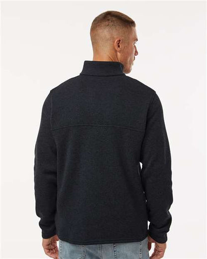 Columbia 209573 Men's Alto Pass™ Fleece Half-Snap Pullover - Black - OnModelBack