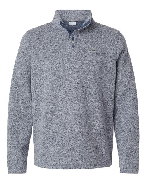 Columbia 209573 Men's Alto Pass™ Fleece Half-Snap Pullover - Dark Mountain Heather - Front