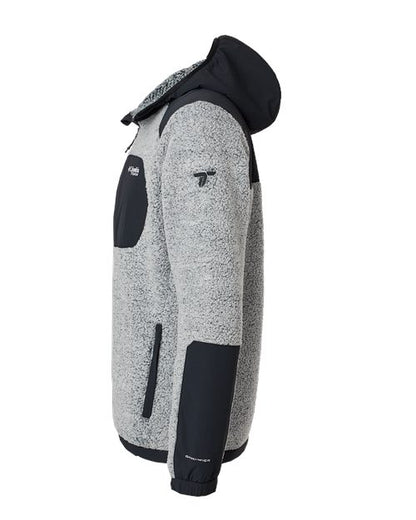 Columbia 209647 Men's Arctic Crest™ Sherpa Full-Zip Jacket - White/ Black - DirectSide