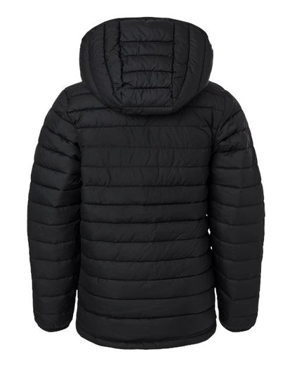 Columbia 209002 Youth Powder Lite™ II Hooded Jacket - Black - Back