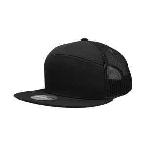 Decky-1133-7 Panel High Profile Structured Cotton Blend Trucker