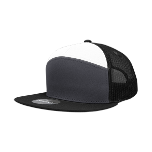 Decky-1133-7 Panel High Profile Structured Cotton Blend Trucker