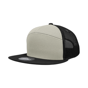 Decky-1133-7 Panel High Profile Structured Cotton Blend Trucker