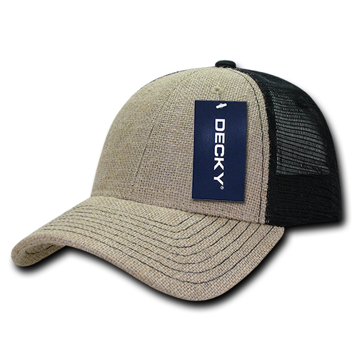 Decky-1136-6 Panel Low Profile Structured Jute Trucker