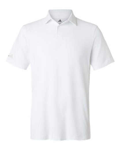 adidas A590 Men's Blended Polo - Solid White - Front