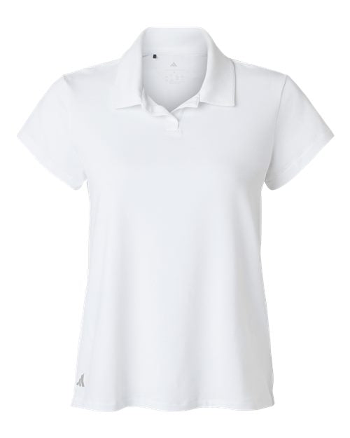 adidas A690 Women's Blended Polo - Solid White - Front