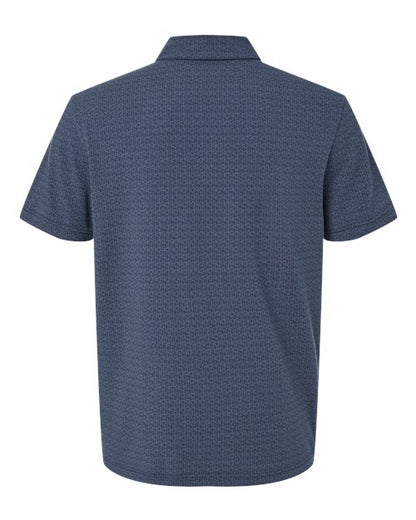 adidas A702 Men's Blended Printed Polo - Preloved Ink - Back